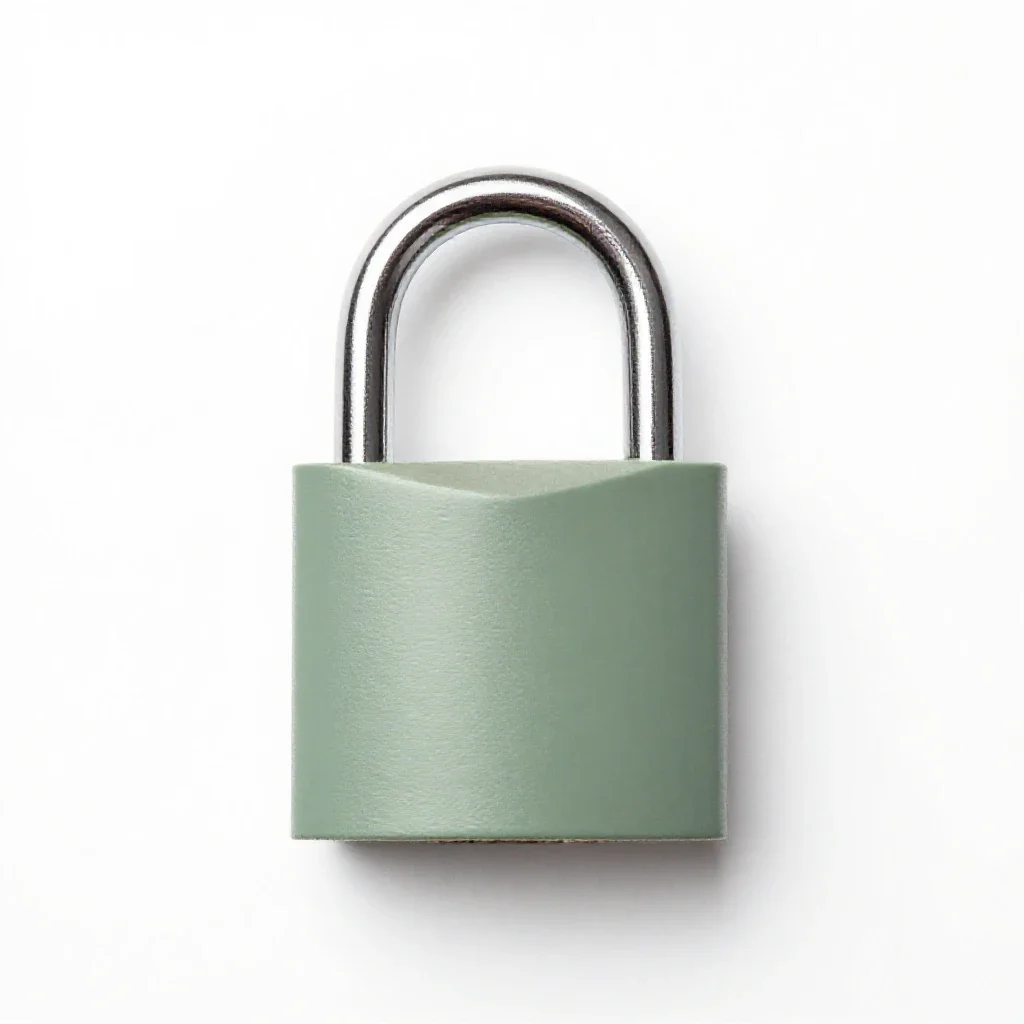 Padlock isolated on a white background