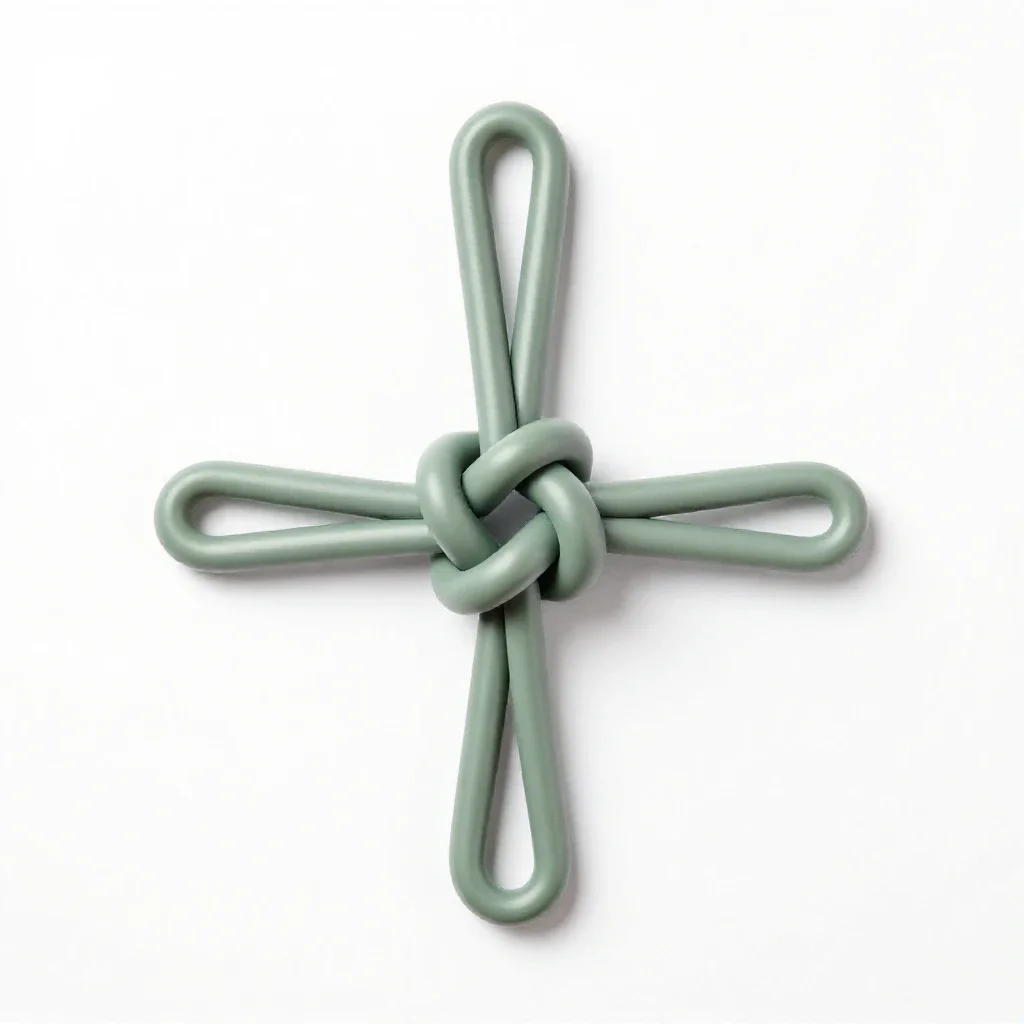 Prolonge knot isolated on a white background