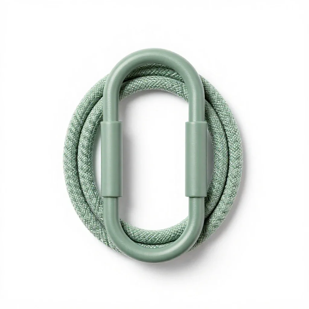 Rolling hitch isolated on a white background