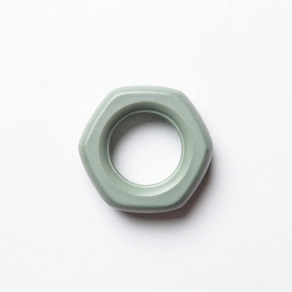 Screw eye isolated on a white background