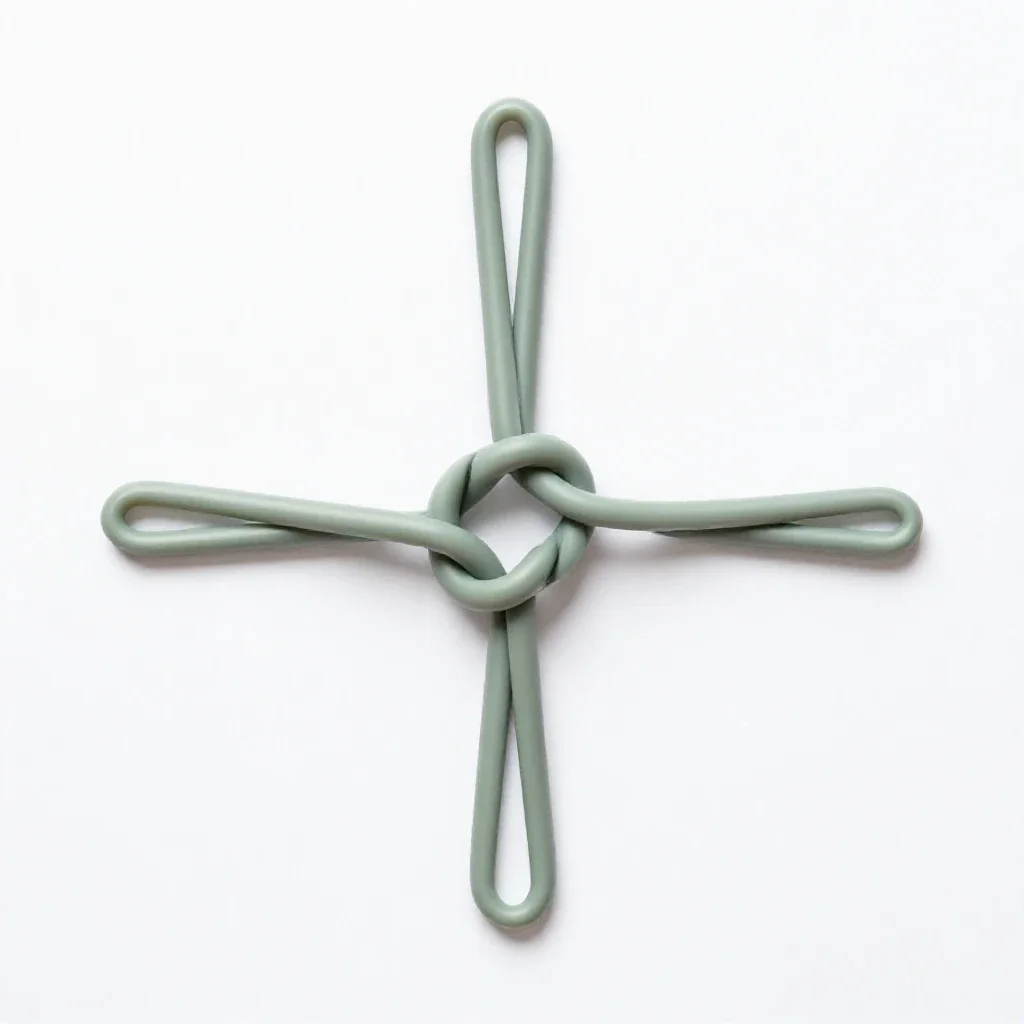 Sheepshank isolated on a white background