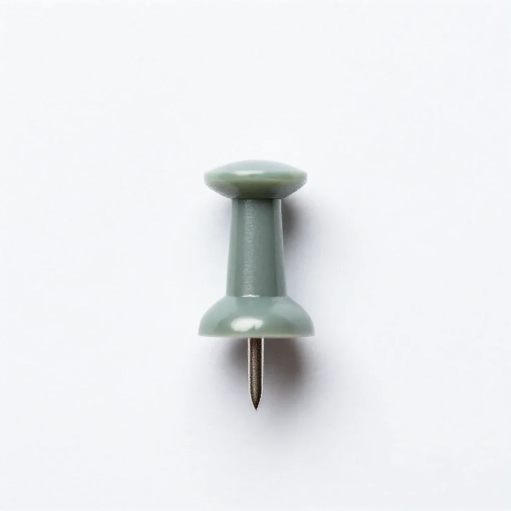Thumbtack isolated on a white background
