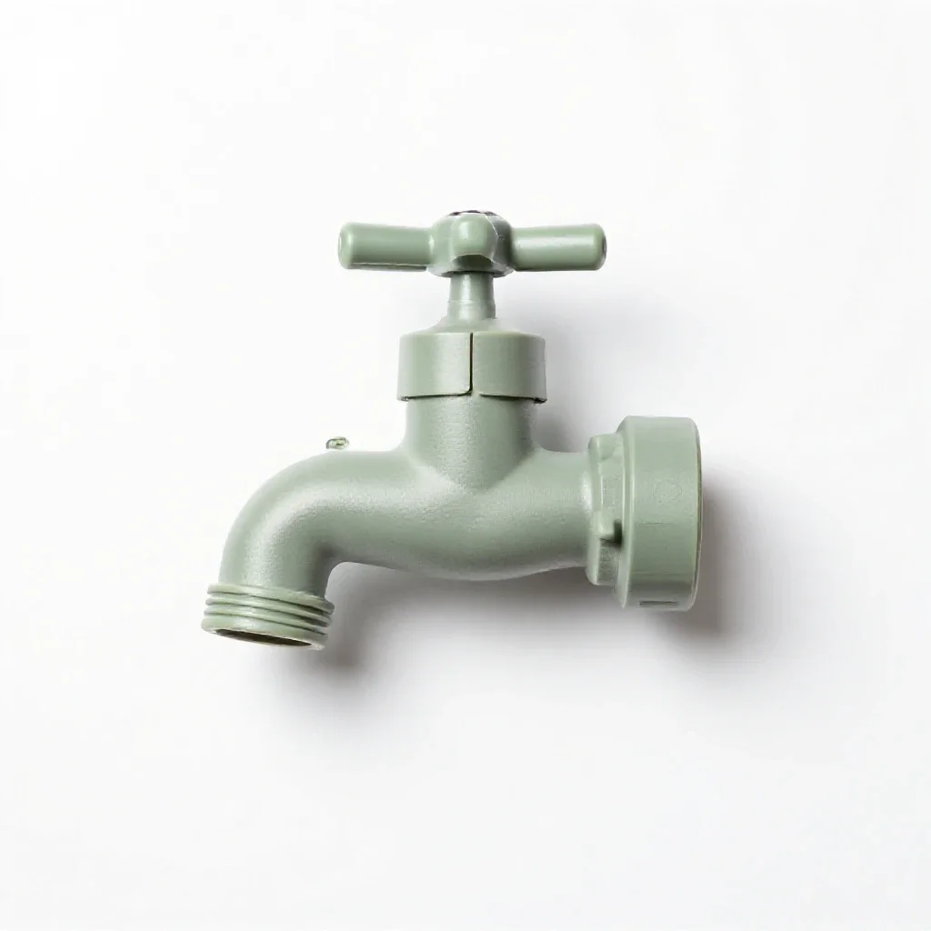 Water faucet isolated on a white background