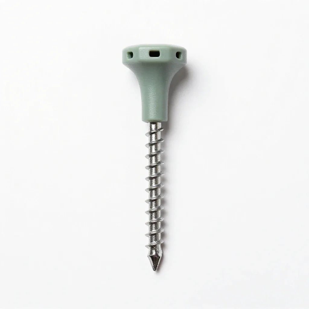 Woodscrew isolated on a white background