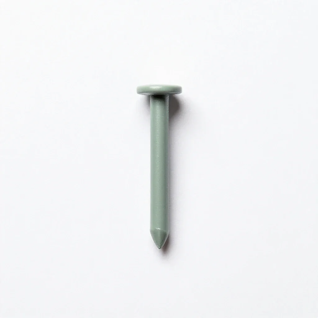 Eightpenny nail isolated on a white background