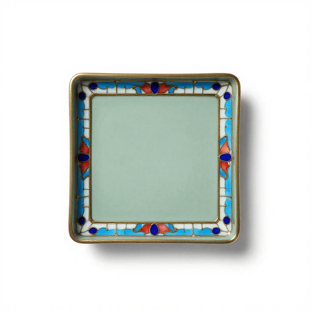 Cloisonne isolated on a white background