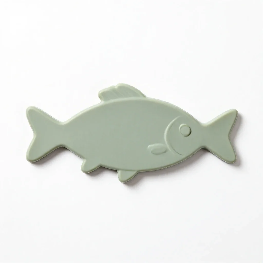 Fish slice isolated on a white background