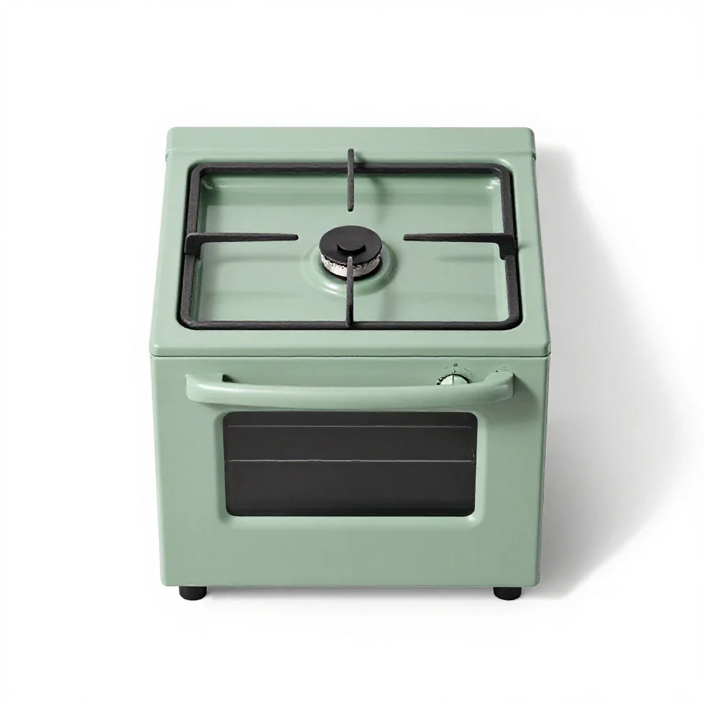 Gas oven isolated on a white background
