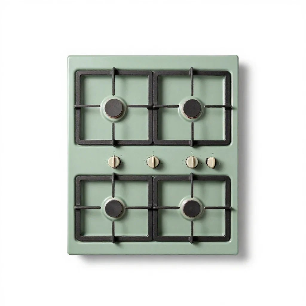 Gas range isolated on a white background