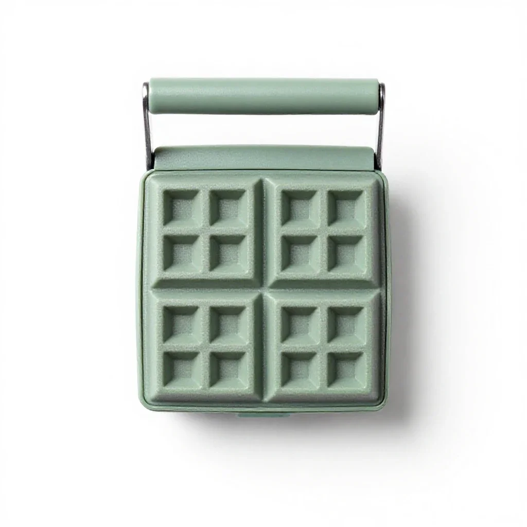 Waffle iron isolated on a white background