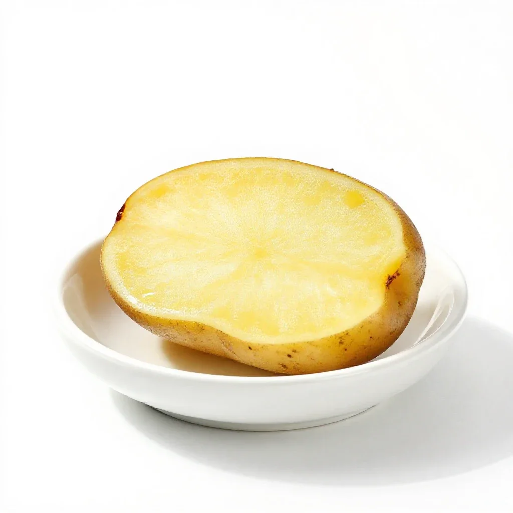Baked potato isolated on a white background