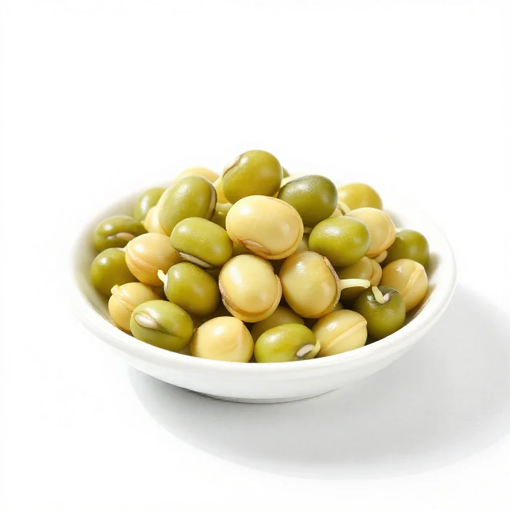 Bean sprout isolated on a white background