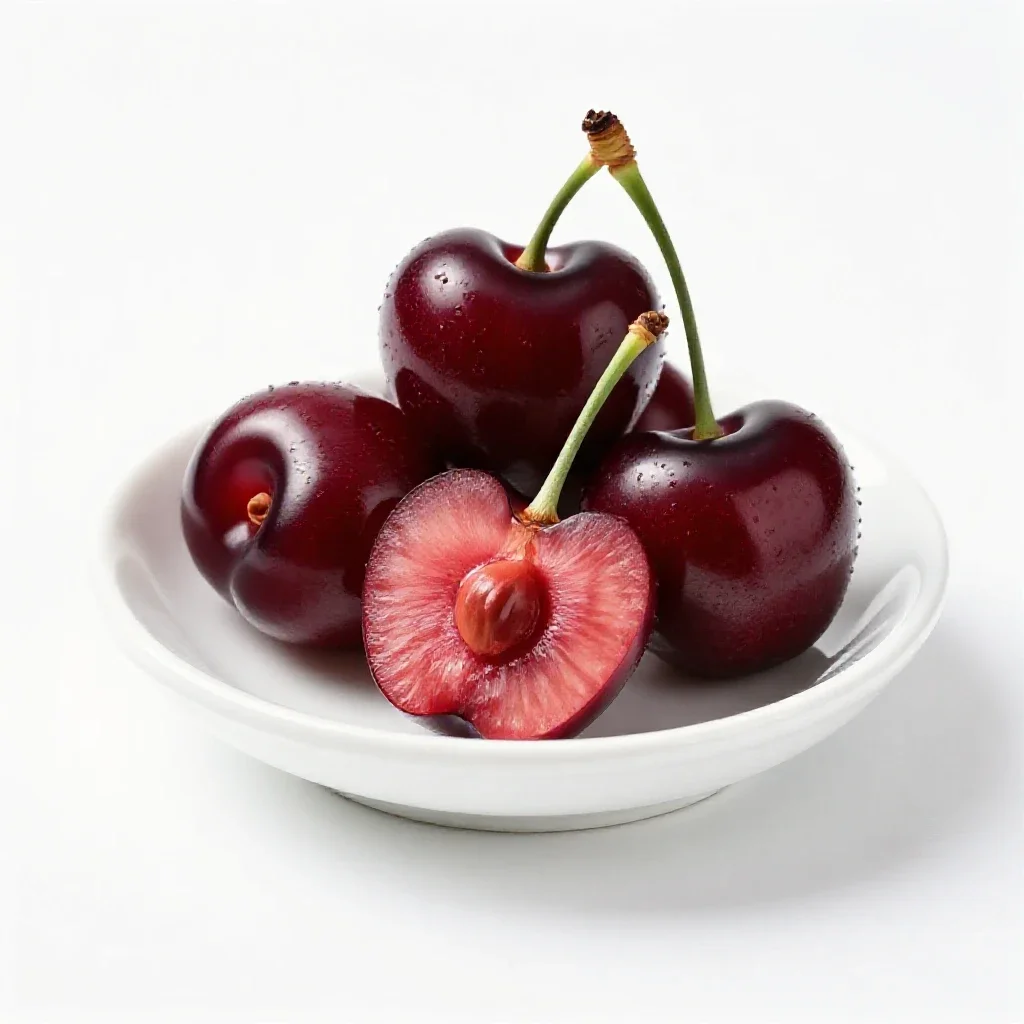 Bing cherry isolated on a white background