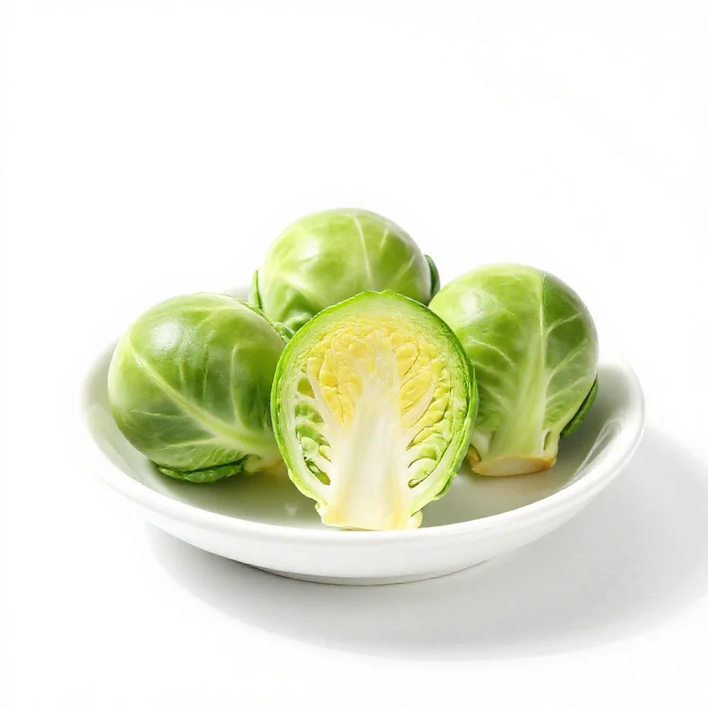 Brussels sprouts isolated on a white background