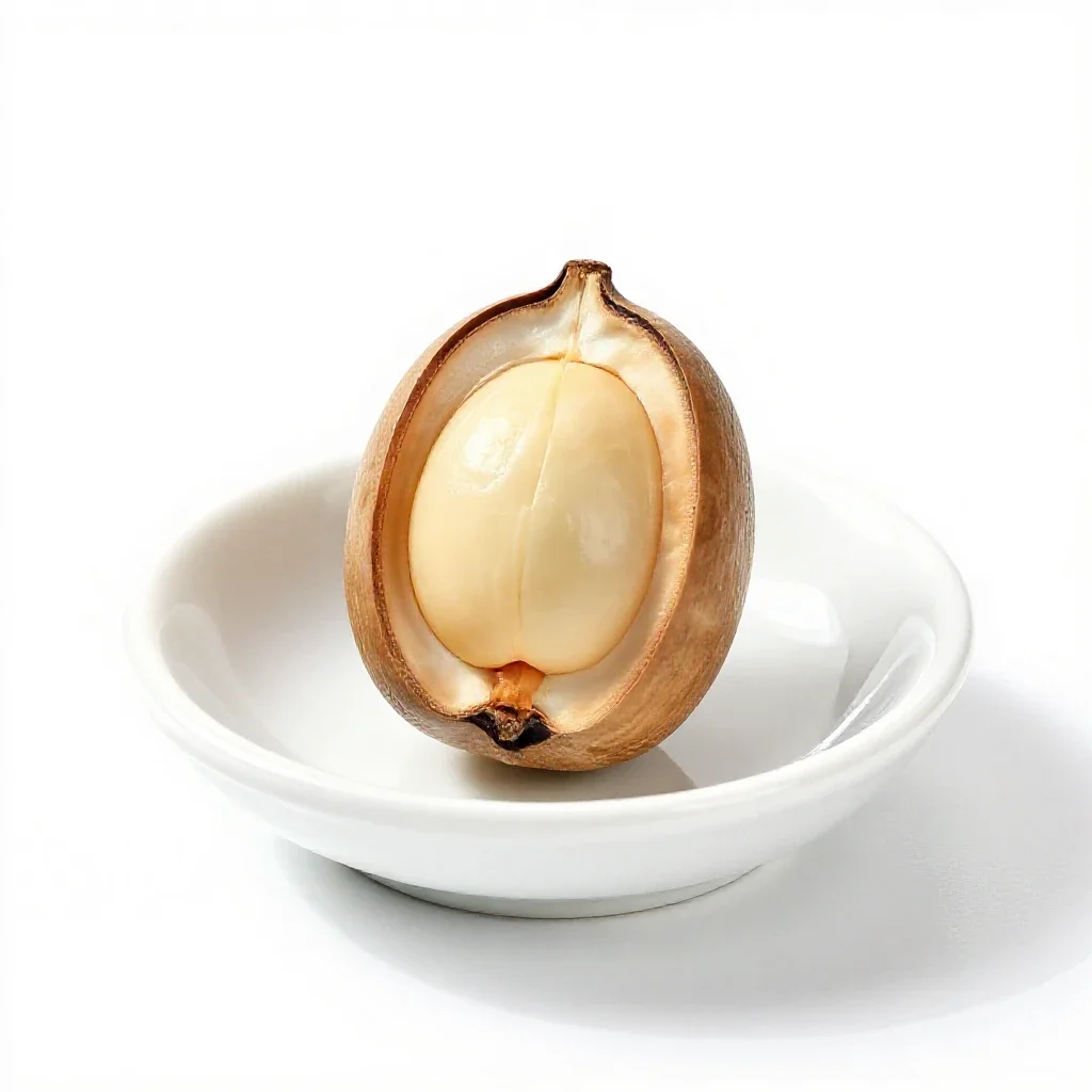 Candlenut isolated on a white background