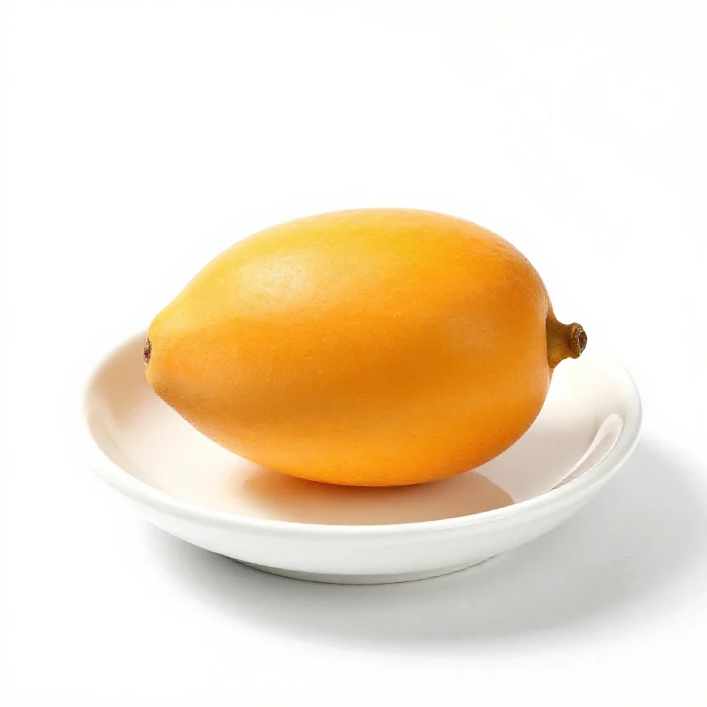Canistel isolated on a white background