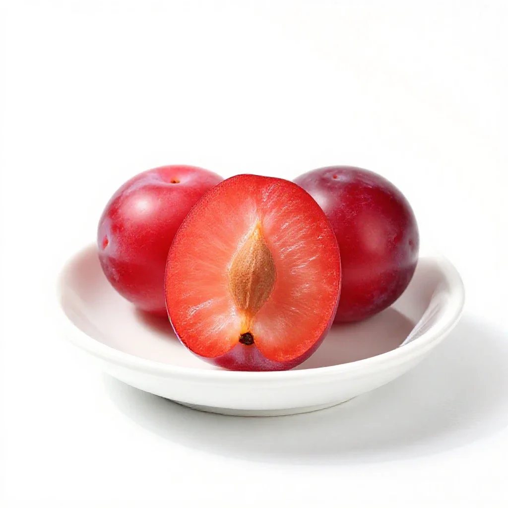 Carissa plum isolated on a white background