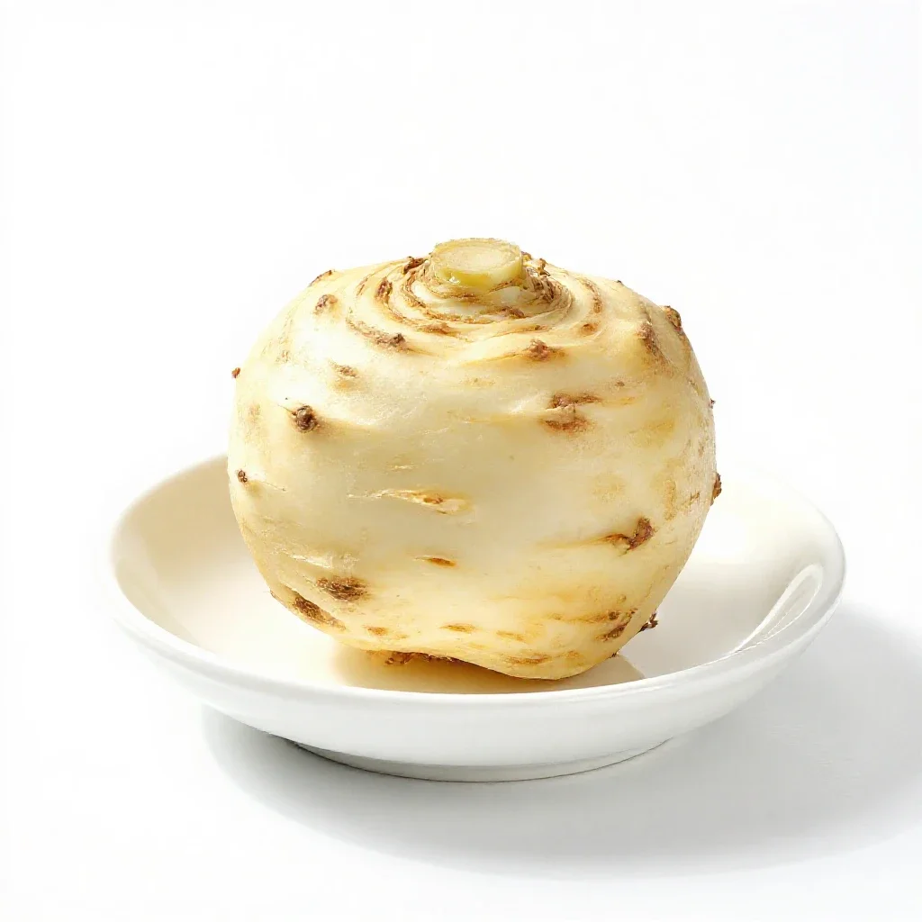 Celeriac isolated on a white background