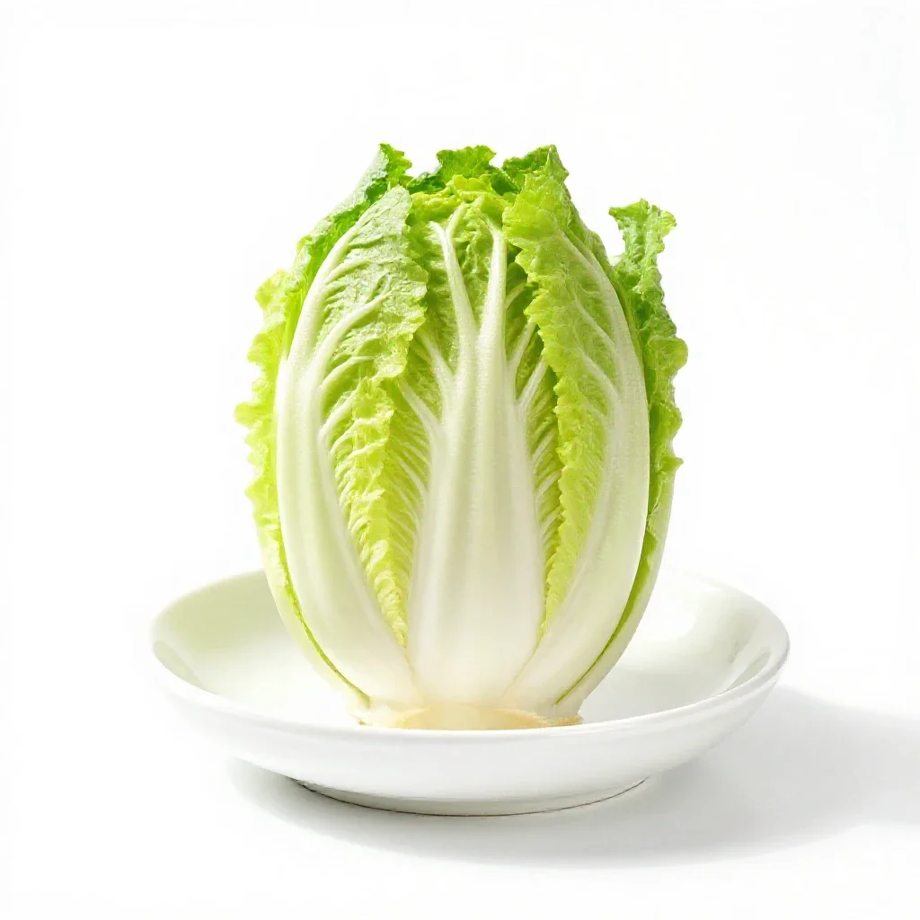 Celtuce isolated on a white background