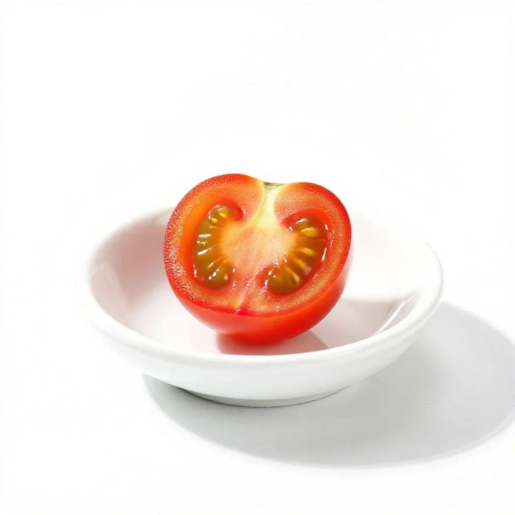 Cherry tomato isolated on a white background