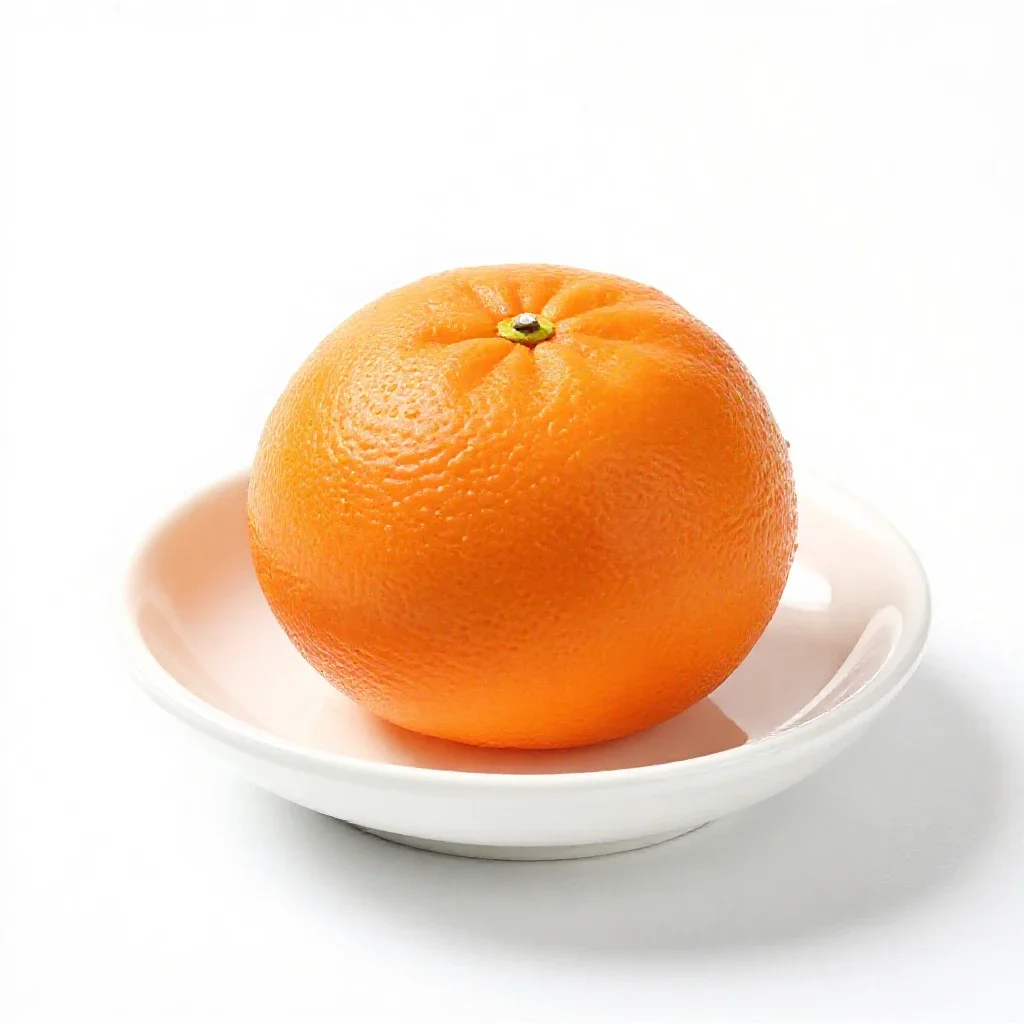 Clementine isolated on a white background