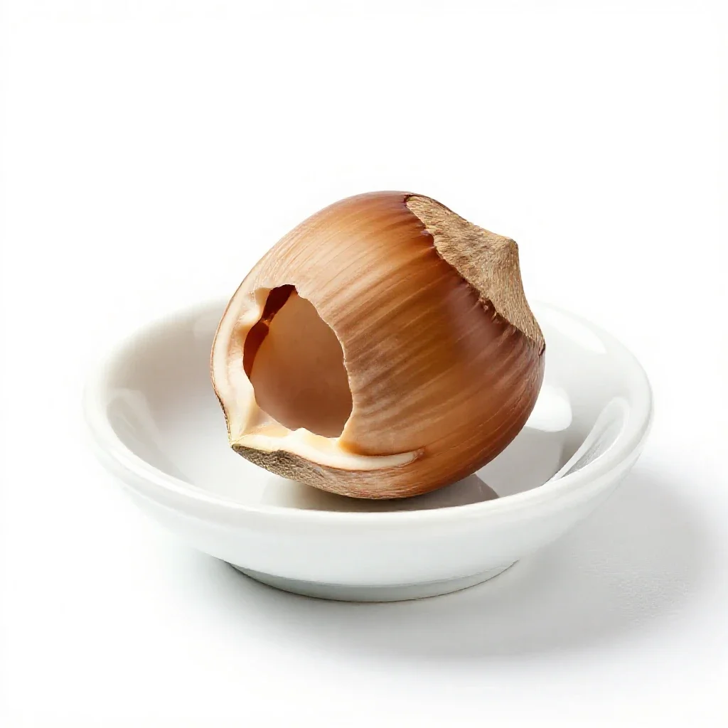 Coquilla nut isolated on a white background