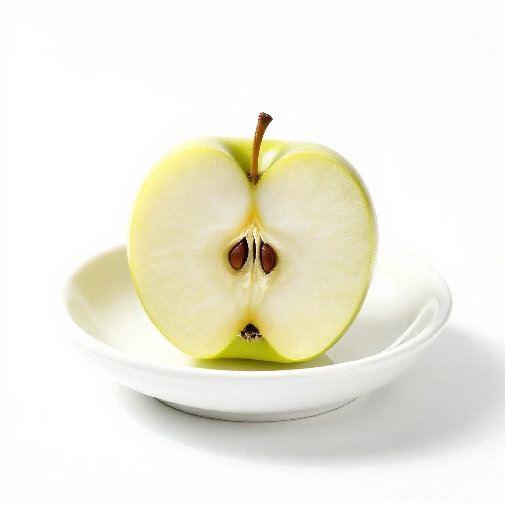 Crab apple isolated on a white background