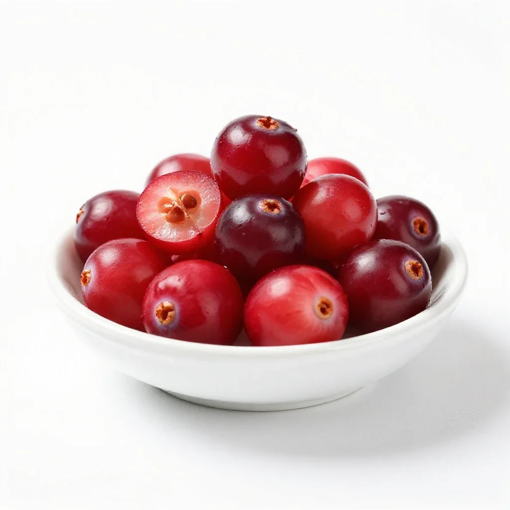 Cranberry isolated on a white background
