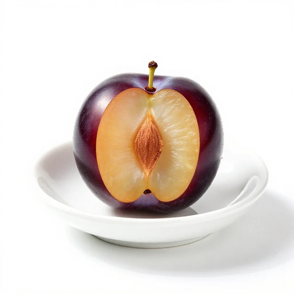 Damson isolated on a white background