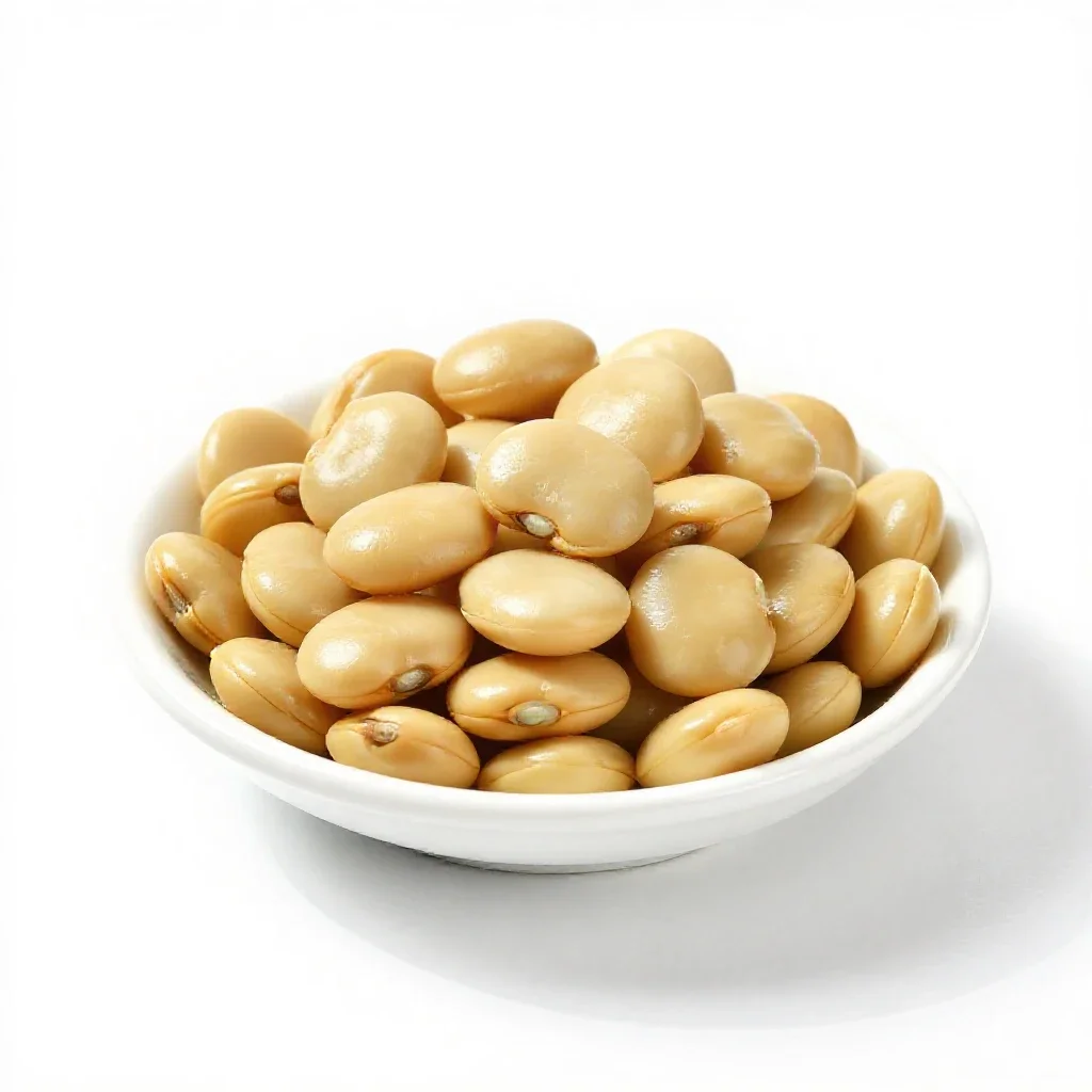 Fava bean isolated on a white background