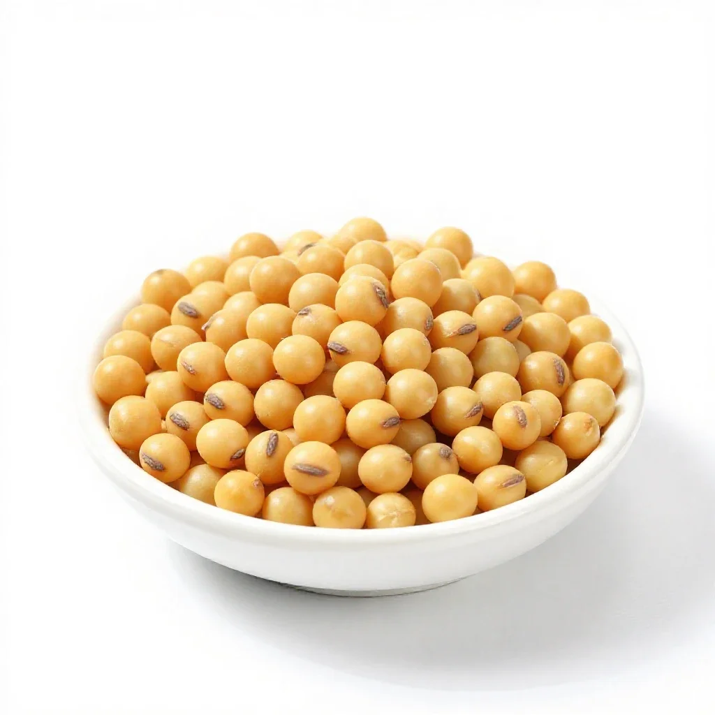 Field soybean isolated on a white background
