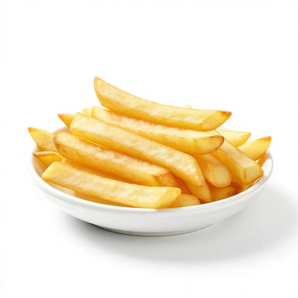 French fries isolated on a white background