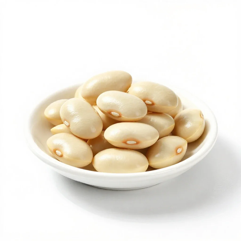 Fresh bean isolated on a white background