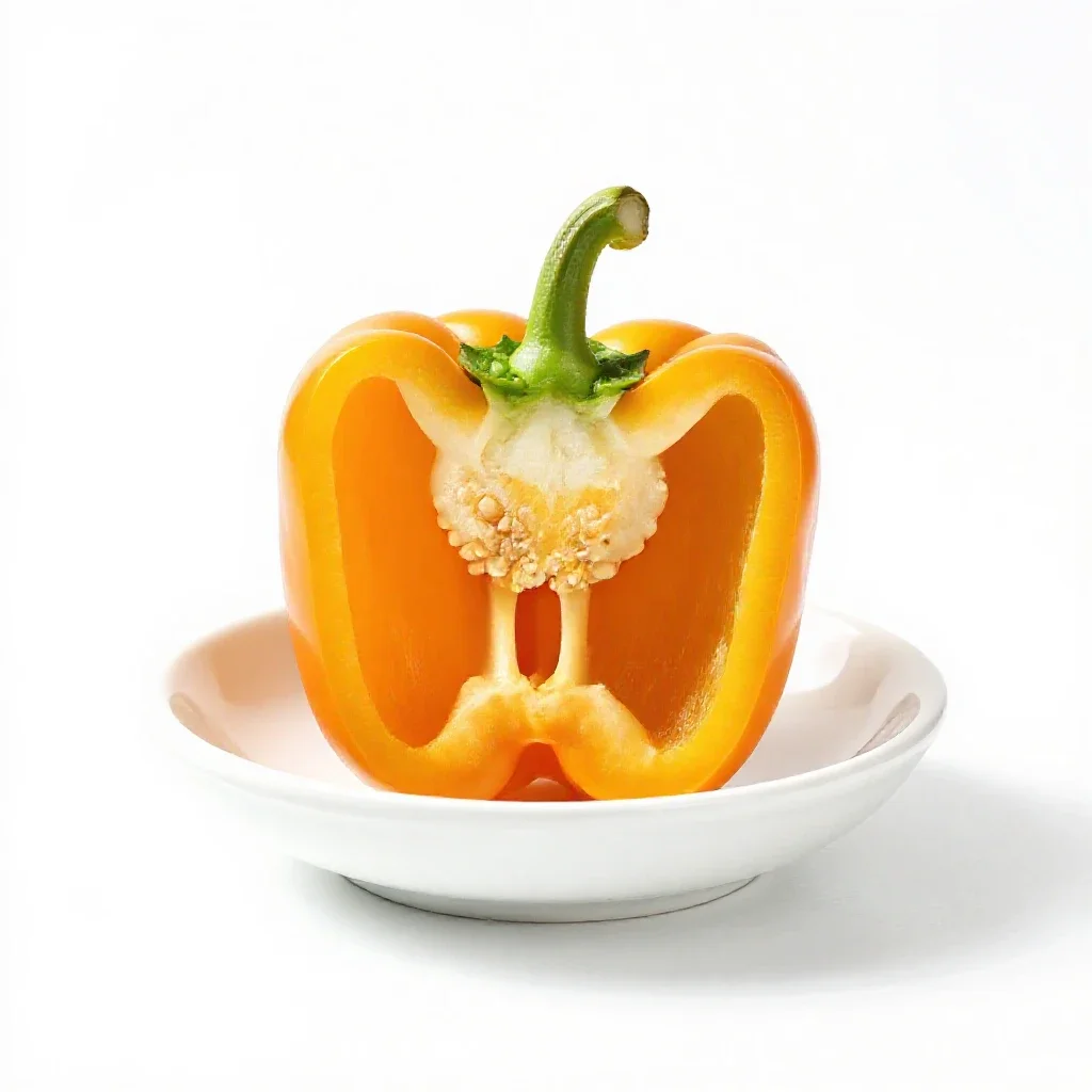 Globe pepper isolated on a white background