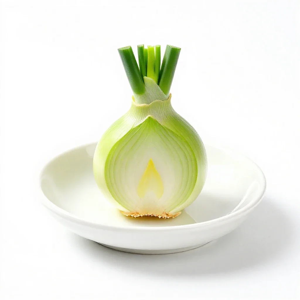 Green onion isolated on a white background