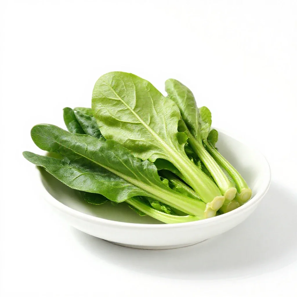 Greens isolated on a white background