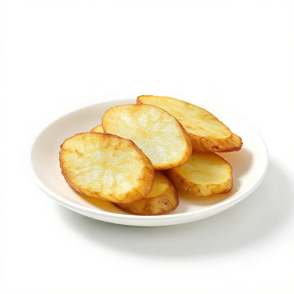 Home fries isolated on a white background
