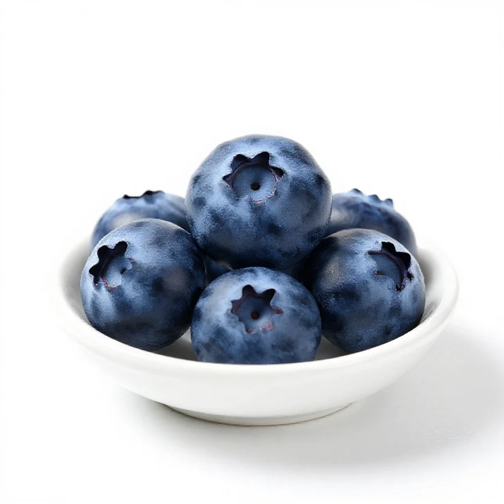 Huckleberry isolated on a white background