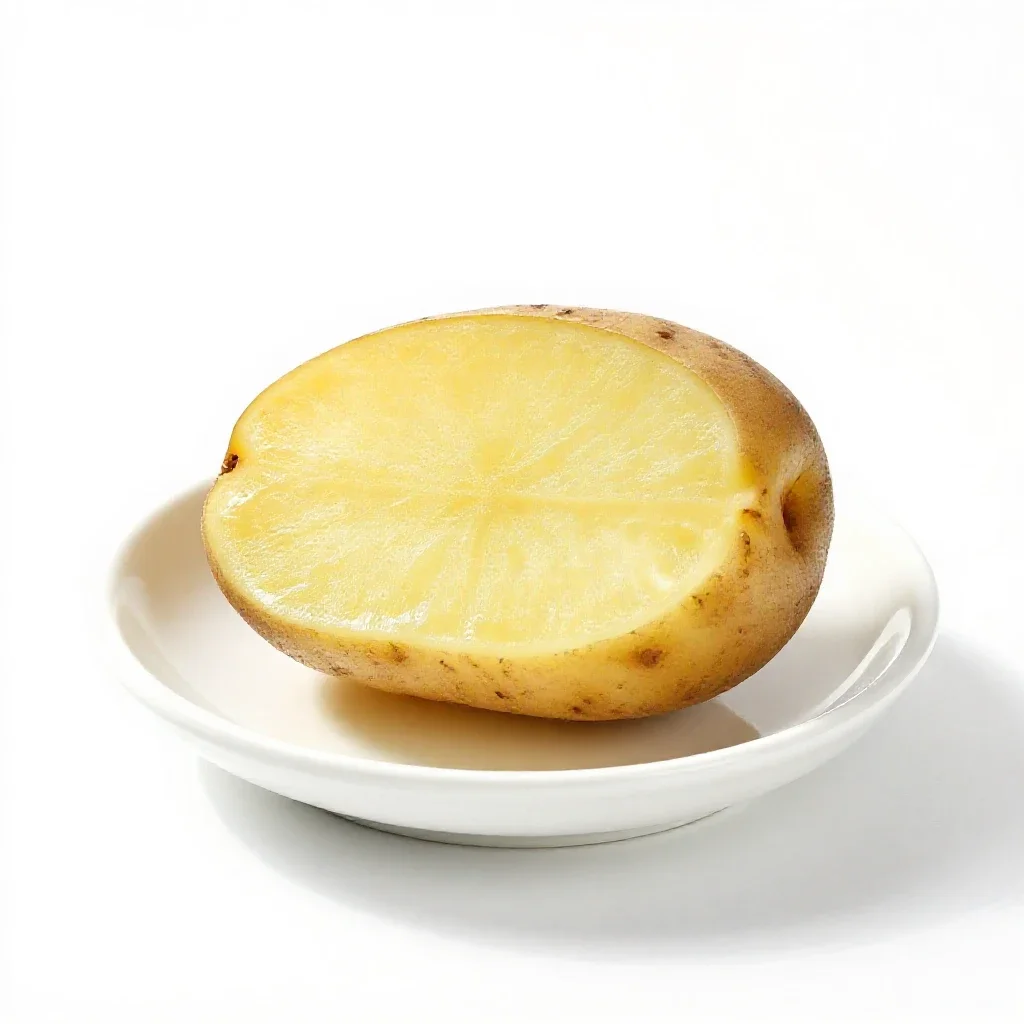 Jacket potato isolated on a white background