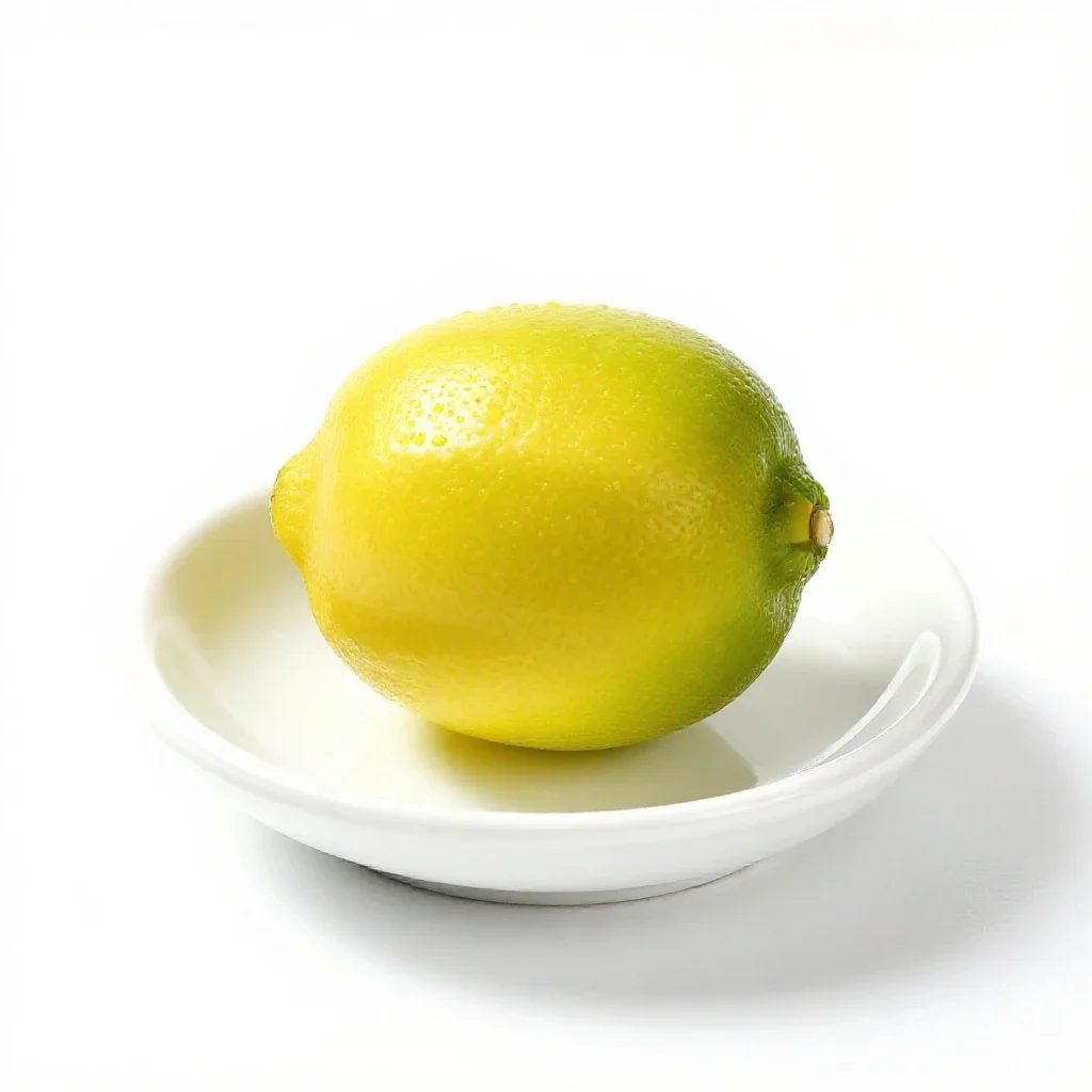 Key lime isolated on a white background