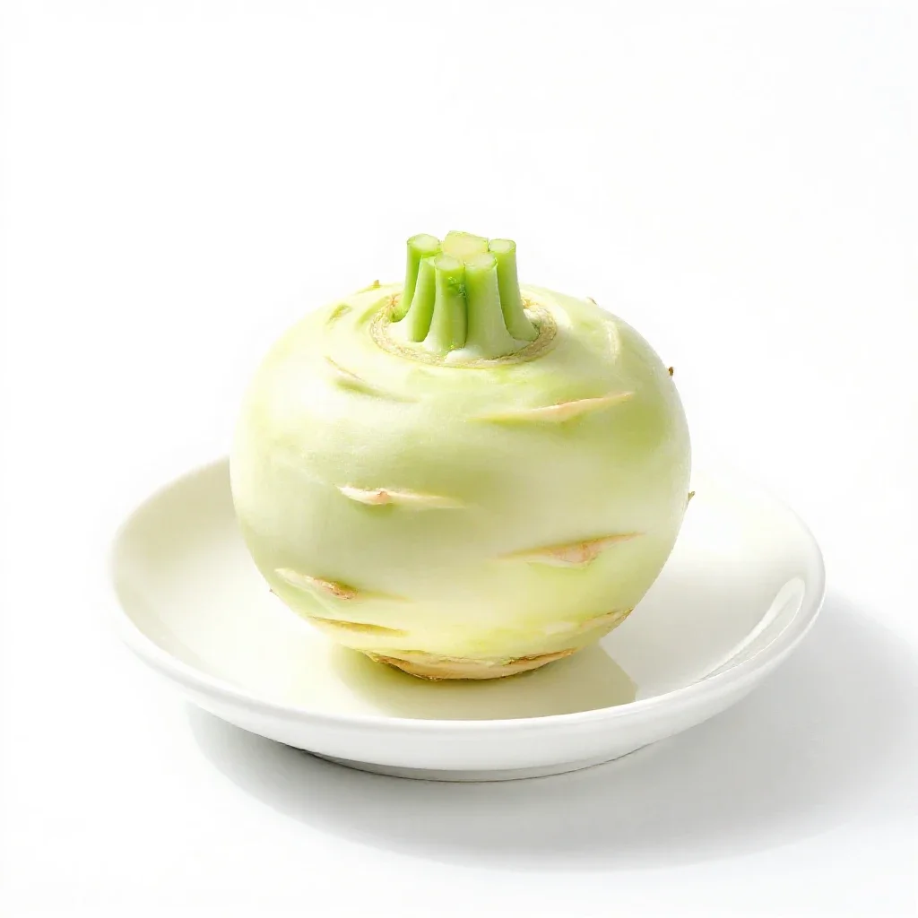 Kohlrabi isolated on a white background