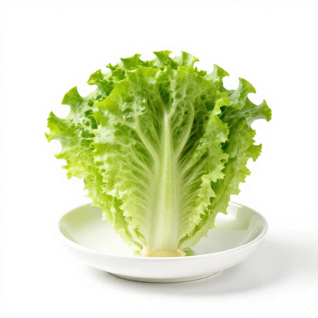 Leaf lettuce isolated on a white background