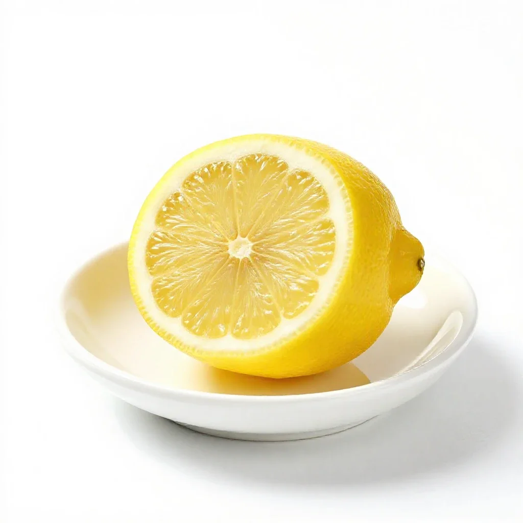 Lemon isolated on a white background