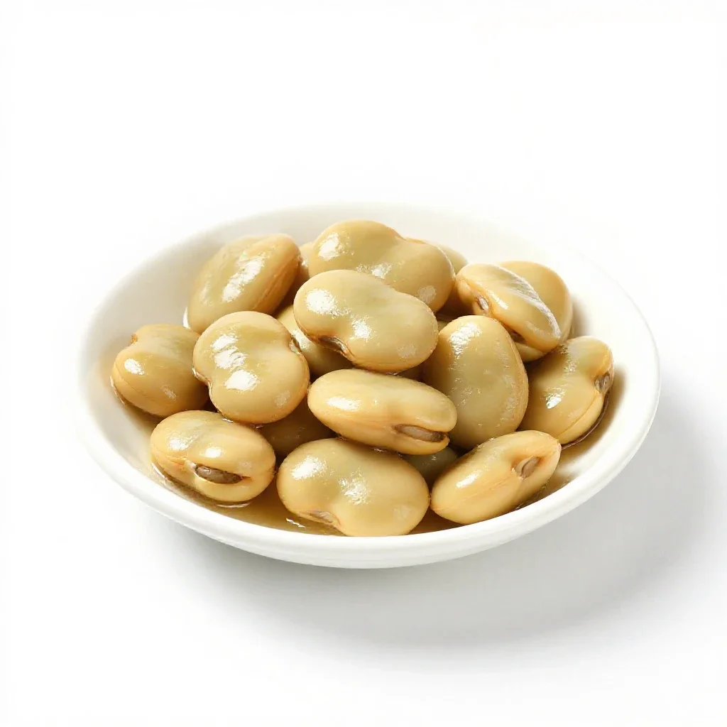 Lima bean isolated on a white background