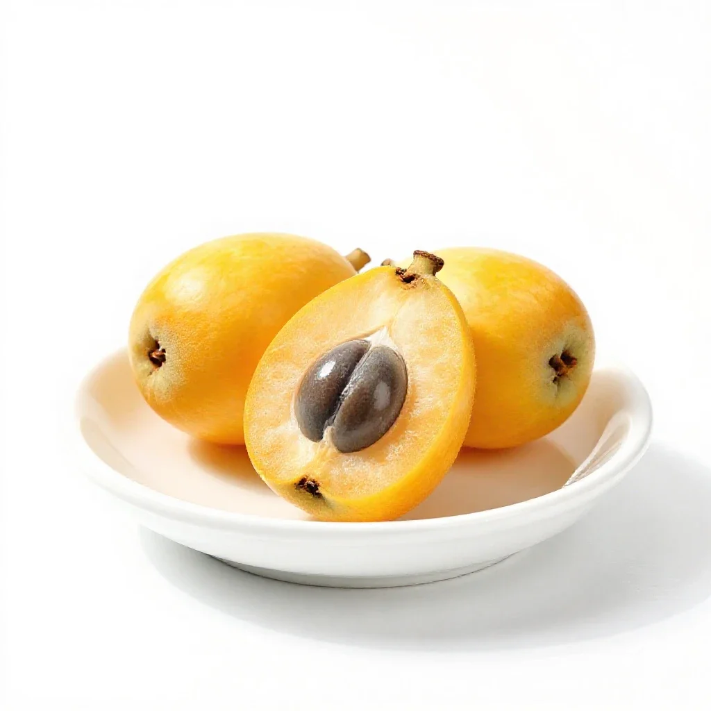 Loquat isolated on a white background