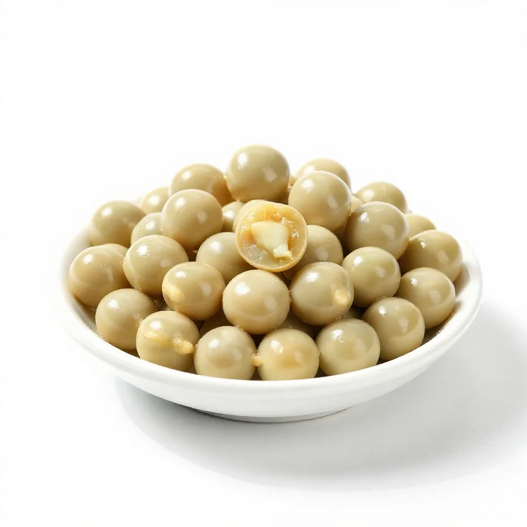 Marrowfat pea isolated on a white background