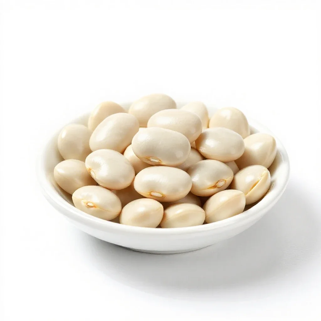 Navy bean isolated on a white background