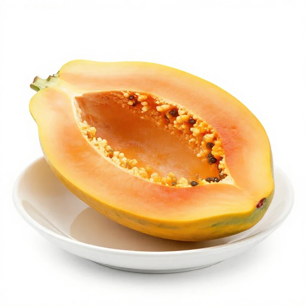 Papaya isolated on a white background