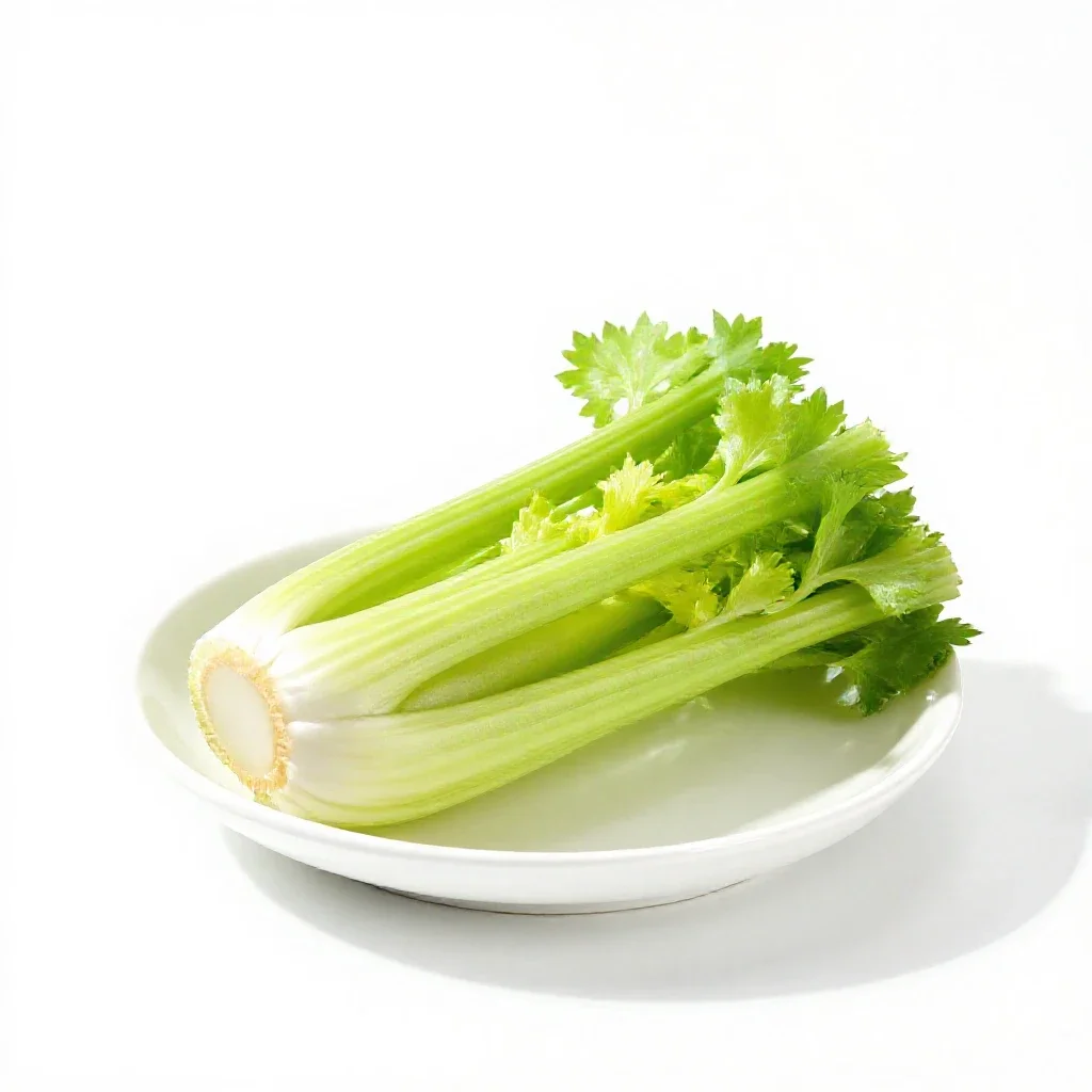 Pascal celery isolated on a white background