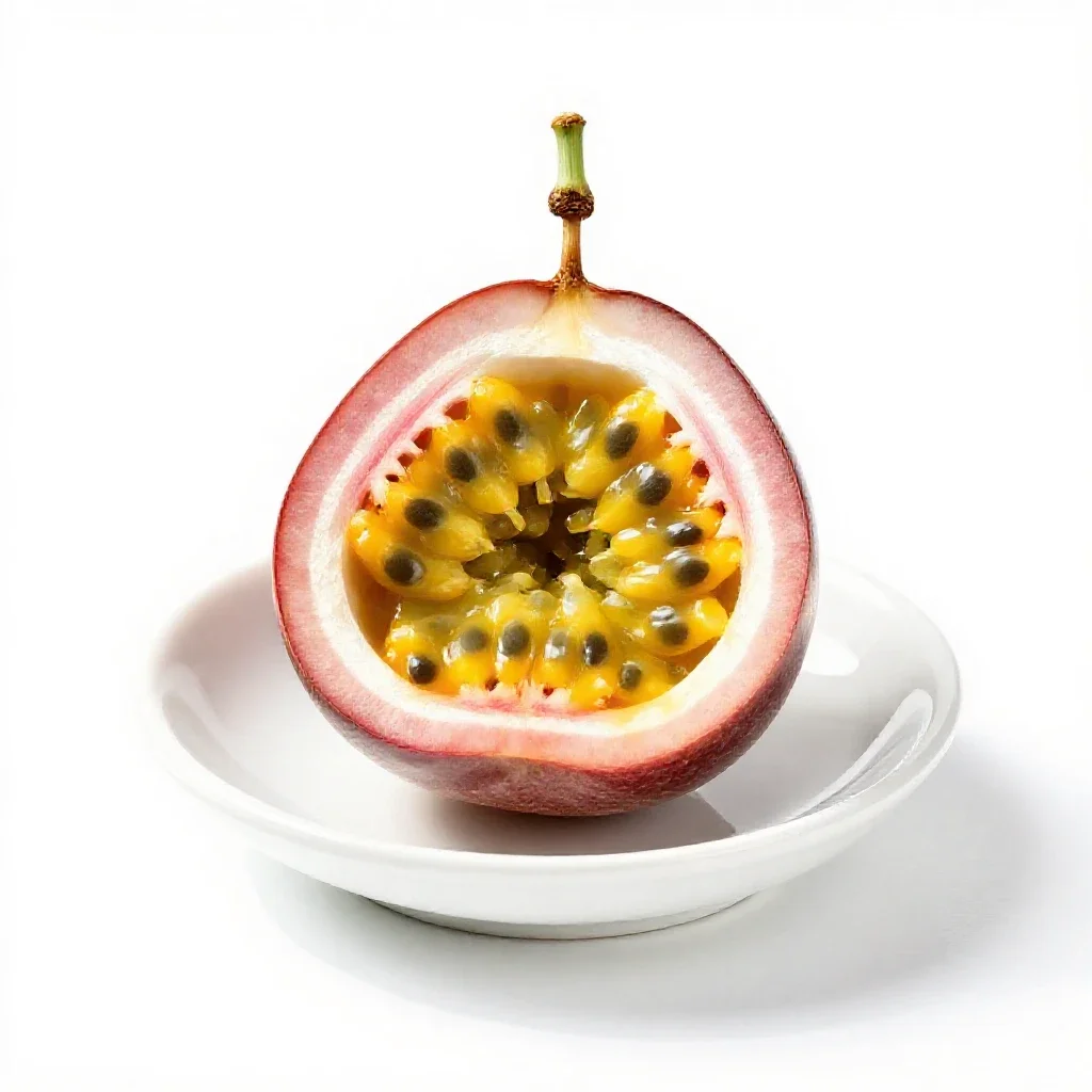 Passion fruit isolated on a white background